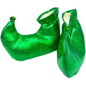 Qianly Clown Shoes Covers Pair Cosplay Accessories Adults Party Dress Up Props Footwear Polyester Foam PU Leather Suitable for Holiday Performances, Green in Kuwait