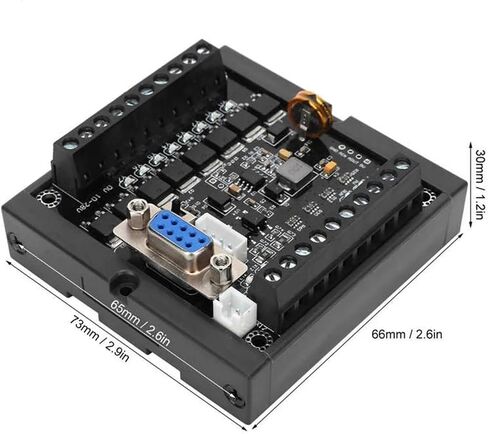 لوحة FX1N-20MT PLC 12 مدخلاً و8 مخرجات 10-28VDC مصدر طاقة مع خط برمجة أساسي 1AD+1DA مخرج ترانزستور عزل optocoupler in Kuwait