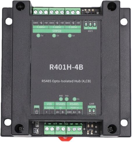 Bewinner DIN Rail 4 Port RS485 محور معزول | نقل نصف مزدوج شفاف، عزل بصري، 1 ميجابت في الثانية، حماية من التيار الزائد in Kuwait