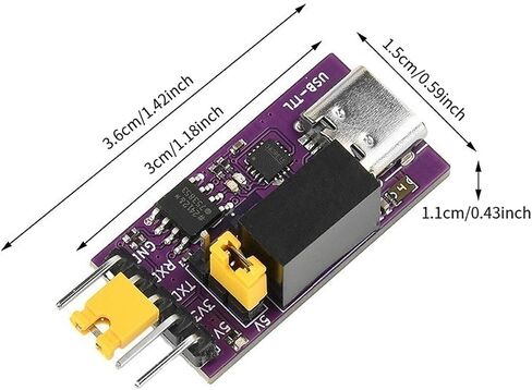 CH343 Isolated USB to TTL with Indicator Light Type C High Speed Electronic in Kuwait