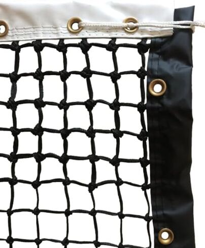 Professional Tennis Net 42 FT x 3.5 FT Double-Layer Non-Deforming Standard Replacement Tennis Net with 1.57 in Mesh Compatible with All Standard Outdoor Indoor Tennis Posts in Kuwait