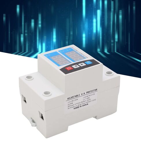Self Resetting Over Under Voltage Protector 63A DIN Rail Device Adjustable for Home Office Appliance in Kuwait