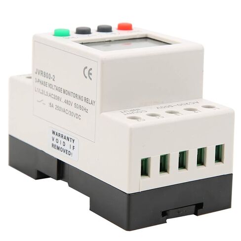 Three Phase Voltage Protector, JVR800 2 Voltage Relay Under Over Voltage Protector with LCD for Monitoring Circuit Phase Sequence Relay in Kuwait
