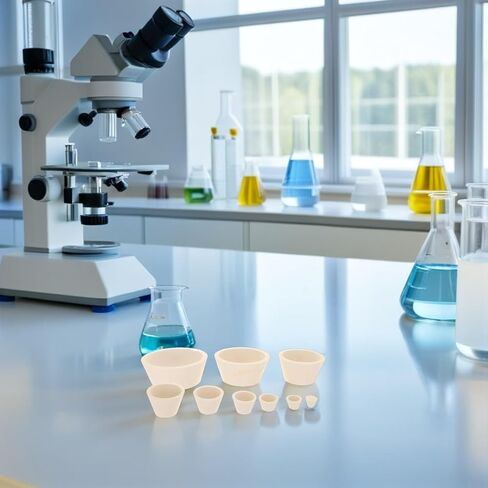 Buchner Funnel Adapter Silicone Rubber Stopper Kit, Multi-Size Pressure-Resistant Filter Cone Set for Laboratory Glassware Suction Filtration and Analytical Chemistry in Kuwait