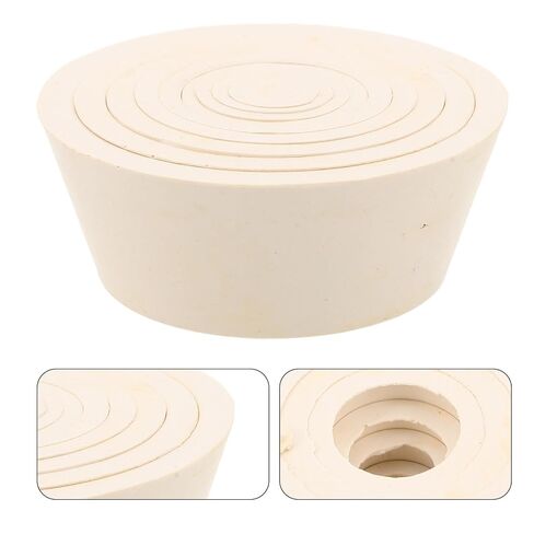 Generic Silicone Leak-Proof Filtration Cone for Buchner Funnel Setup, Chemical Stability Silicone Tapered Adapter, Beige, for Lab and Outdoor Filtering Tasks in Kuwait