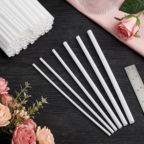 30Pcs ABS Plastic Round Tubes, 5 Sizes 9.8 Inch ABS White Bars Rod Hollow | Round Tube Rounds Connector Cylinder Hollow Bar for DIY and Crafts Table Architectural Model Making(2mm 2.5mm 4mm 5mm 6mm ) in Kuwait