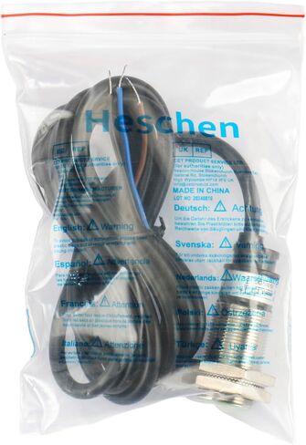 Heschen M18 Inductive Proximity Sensor Switch PR18-5DN2 Cylindrical Type Detector 5mm DC12-24V 3-Wire NPN NC(Normally Closed) CE in Kuwait
