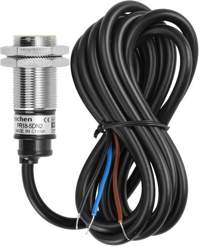 Heschen M18 Inductive Proximity Sensor Switch PR18-5DN2 Cylindrical Type Detector 5mm DC12-24V 3-Wire NPN NC(Normally Closed) CE in Kuwait