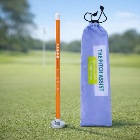 THE Pitch Assist Golf Magnetic Alignment Rods Club Face Magnet | Golf Training Aid Alignment Stick for Precise Aim and Swing Path Feedback in Kuwait
