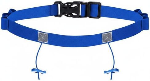 Gralara Triathlons Number Belt Pinless Design Adjustable Race Number Belt Universal Competition Attachment for Triathletes, Runners, Blue, Blue in Kuwait