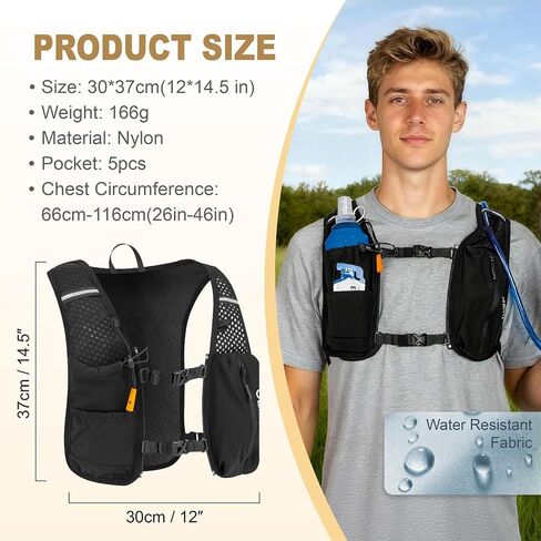 Running Vest with Dual 250ml Soft Flasks in Kuwait