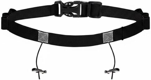 Qianly Triathlons Number Belt Universal Fit Adjustable Race Number Belt Lightweight Sports Gear for Runners, Green, Fluorescent Green in Kuwait