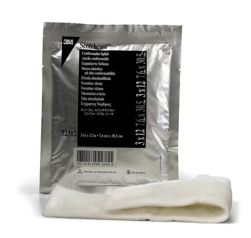 3M Scotchcast 72312 Conformable Splint 3" x 12" (Pack of 10) in Kuwait