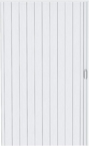 Accordion Door, 48x80in/60x80in PVC Folding Door for Interior, Single Door/Bifold Accordion Closet Door, Includes Latch, Handle, Mounting Hardware (Single(48"×80"×1.57")) in Kuwait