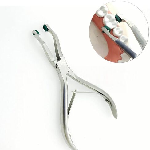 Temporary Dental Crown Remover Pliers, Crown Gripper Pliers with Silicone Pads for Remove Crown Veneers Dentistry Instrument in Kuwait