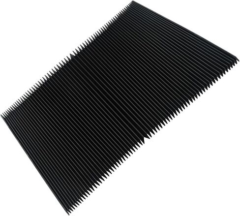 Machine Tool Organ Guard Bellows Cover, Flexible 3-Proof Cloth Rail Dust Shield for CNC Milling Equipment, Screw Protector with High Tensile Strength, Black(265mm) in Kuwait