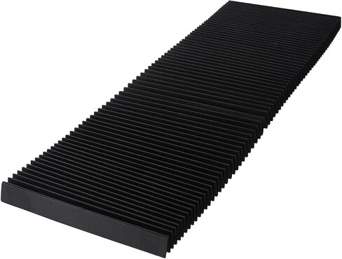 Machine Tool Organ Guard Bellows Cover, Flexible 3-Proof Cloth Rail Dust Shield for CNC Milling Equipment, Screw Protector with High Tensile Strength, Black(265mm) in Kuwait
