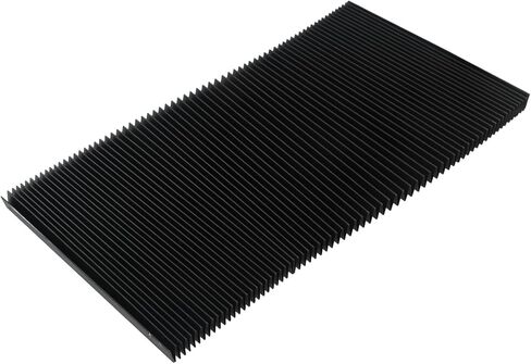 Machine Tool Organ Guard Bellows Cover, Flexible 3-Proof Cloth Rail Dust Shield for CNC Milling Equipment, Screw Protector with High Tensile Strength, Black(265mm) in Kuwait