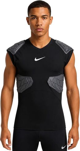 Nike Pro Hyperstrong 4-Pad Football Shirt – Padded Compression Top with Integrated Shoulder and Rib Protection in Kuwait