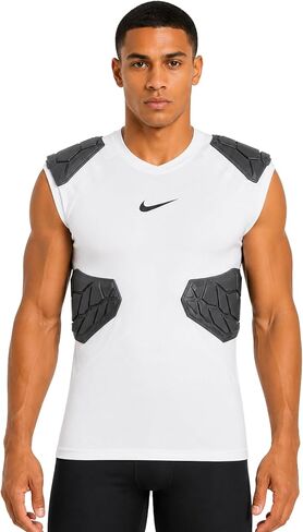 Nike Pro Hyperstrong 4-Pad Football Shirt – Padded Compression Top with Integrated Shoulder and Rib Protection in Kuwait