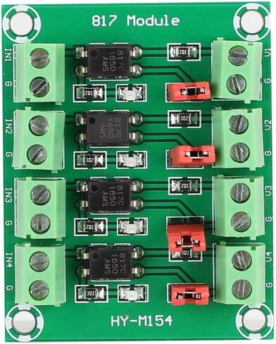 Tyenaza 4 Way Voltage Isolation Board, 4 Channel Optocoupler Isolated Board Voltage Converter Adapter Module in Kuwait