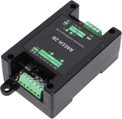 485 Optocoupler Isolated Serial Port Hub, 1 in 2 Out Half Duplex Transparent Transmission with 3.5mm Terminal Block Power Opto Isolation Surge Protection, for RS485 Communication in Kuwait