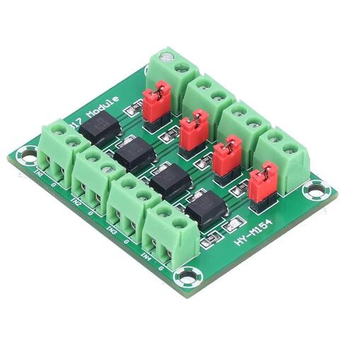 Fafeicy 4 Channel Optocoupler Isolation Board, Copper Clad Laminate Voltage Control Adapter Module for High Power Applications in Kuwait