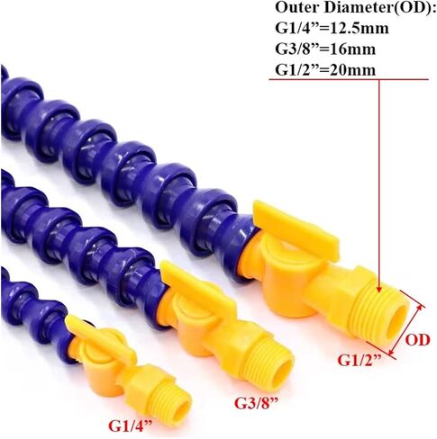 cnc milling machine mist cooling. G1/4 3/8 1/2'' Male Thread Cooling Pipe 300~700mm with Nozzle for CNC Milling Lathe(10pcs-g1/4 Round/Switch 300mm) in Kuwait