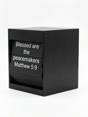 Christian Room Decor Split Flap Display Comes with USB-C Minimalist for Study and Prayer Room, Faith-Based Home Decor, Religious Gift for Women, Men, Christians, Modivational Spiritual Decoration in Kuwait
