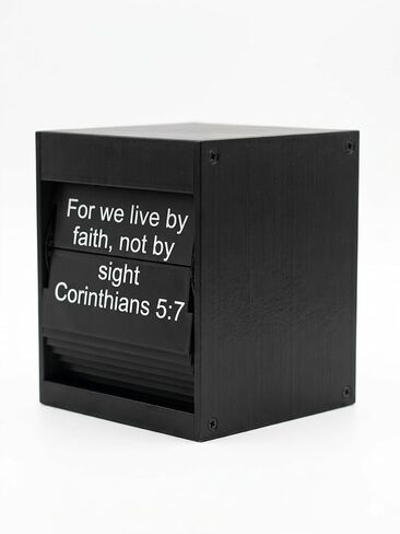 Christian Room Decor Split Flap Display Comes with USB-C Minimalist for Study and Prayer Room, Faith-Based Home Decor, Religious Gift for Women, Men, Christians, Modivational Spiritual Decoration in Kuwait
