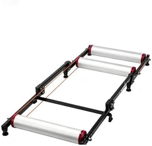 Foldable Indoor Bike Roller Trainer, Aluminum Alloy Cycling Rollers, Adjustable Wheelbase, Low-Profile Road Bike Trainer Stand for Home Gym & Indoor Cycling Workouts in Kuwait