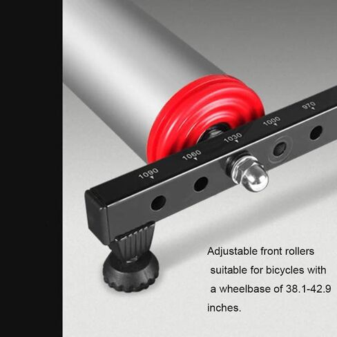 Foldable Indoor Bike Roller Trainer, Aluminum Alloy Cycling Rollers, Adjustable Wheelbase, Low-Profile Road Bike Trainer Stand for Home Gym & Indoor Cycling Workouts in Kuwait