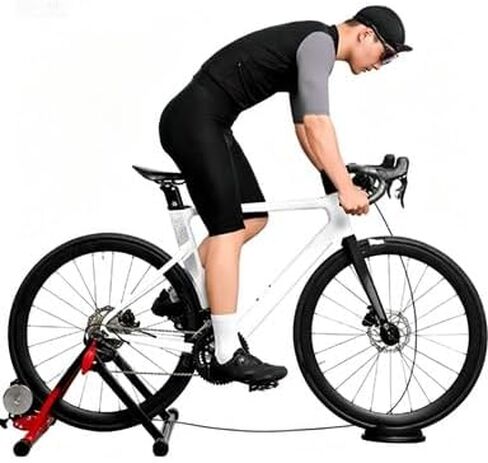 Magnetic Bike Trainer Stand for Indoor Riding, Foldable Stationary Bicycle Exercise Trainer for Road & Mountain Bikes, 6 Level Resistance, Quiet & Portable in Kuwait