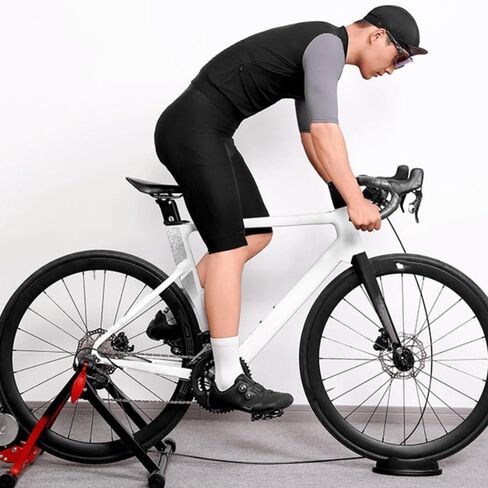 Foldable Magnetic Bike Trainer for Indoor Cycling, 6-Speed Adjustable Resistance Stationary Bicycle Stand for Road & Mountain Bikes, Quiet Home Exercise in Kuwait
