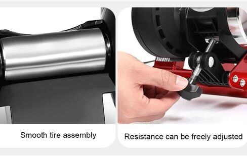 Foldable Magnetic Bike Trainer for Indoor Cycling, 6-Speed Adjustable Resistance Stationary Bicycle Stand for Road & Mountain Bikes, Quiet Home Exercise in Kuwait