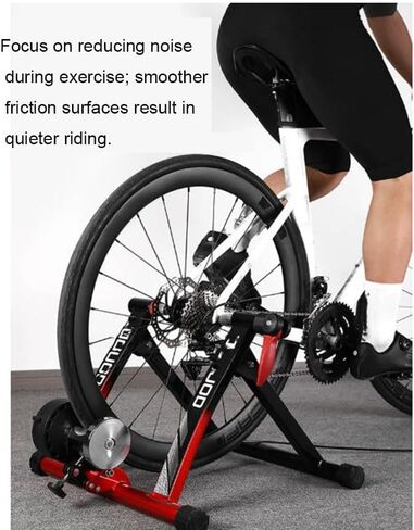 Foldable Magnetic Bike Trainer for Indoor Cycling, 6-Speed Adjustable Resistance Stationary Bicycle Stand for Road & Mountain Bikes, Quiet Home Exercise in Kuwait