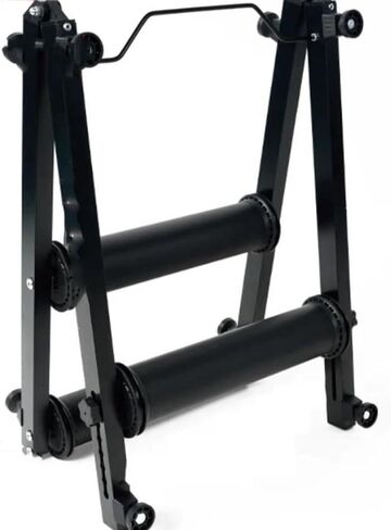 High-Strength Aluminum Alloy Bike Rollers Trainer, Indoor Cycling Trainer Stand with Low Noise Rollers, Adjustable Bicycle Training Stand for Road & Mountain Bikes in Kuwait
