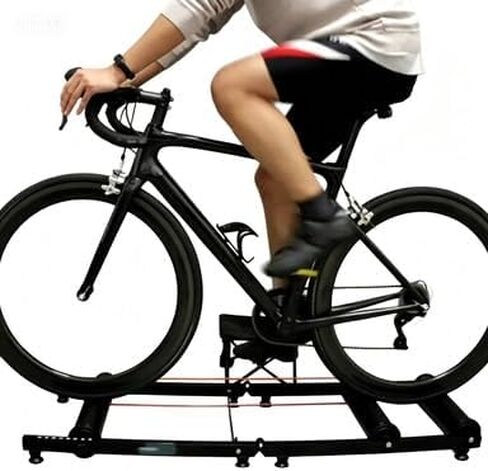 Indoor Bike Roller Trainer Stand for Road & Mountain Bikes, Adjustable Cycling Rollers with High-Strength Rollers, Quiet Home Workout Bicycle Training Equipment in Kuwait