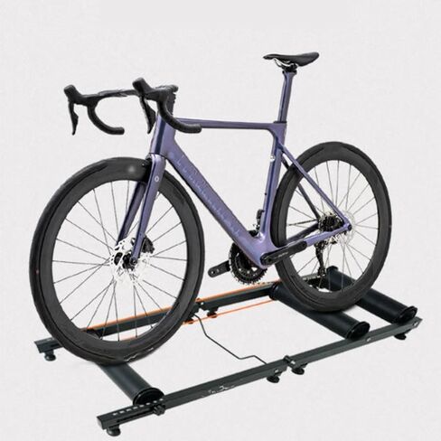 Indoor Bike Roller Trainer Stand for Road & Mountain Bikes, Adjustable Cycling Rollers with High-Strength Rollers, Quiet Home Workout Bicycle Training Equipment in Kuwait