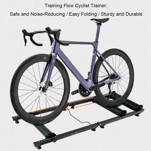 Indoor Bike Roller Trainer Stand for Road & Mountain Bikes, Adjustable Cycling Rollers with High-Strength Rollers, Quiet Home Workout Bicycle Training Equipment in Kuwait