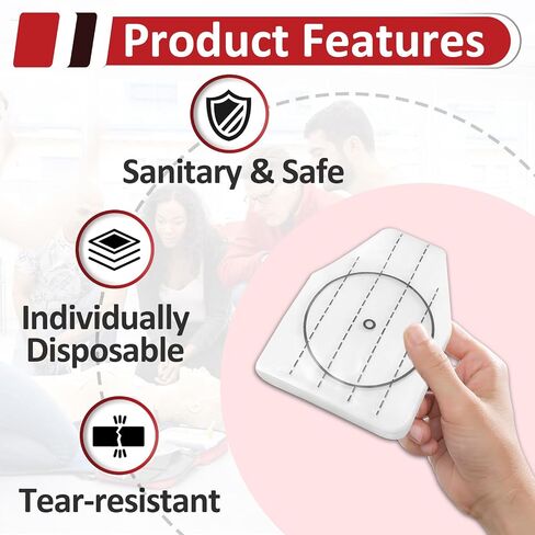 80 Pcs Disposable CPR Face Shield Lung Bags for Prestan Professional Adult Manikin, Replacement for CPR & EFR Training in Kuwait