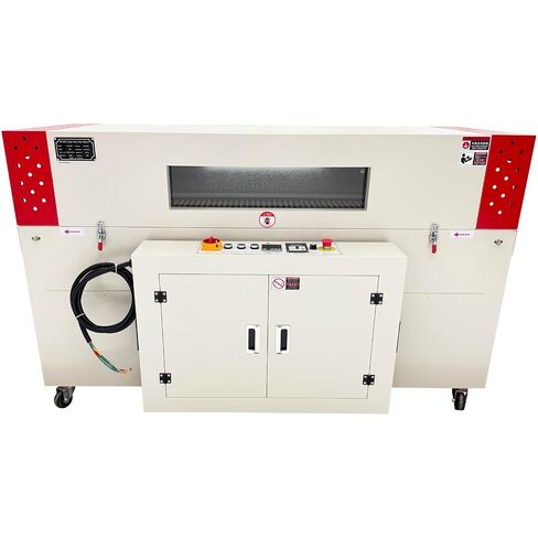 ماكينة الانكماش الحراري TECHTONGDA متوافقة مع فيلم PVC/POF 220V 3PH | نفق الانكماش الحراري مع درجة حرارة قابلة للتعديل 0-300 درجة مئوية، سرعة الناقل 0-15 م/دقيقة، حمولة 33 رطلاً للأغذية/المشروبات/المنتجات المعبأة في زجاجات in Kuwait