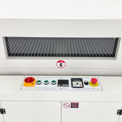 Industrial Heat Shrink Warp Tunnel Machine 220V 3PH 13kW | For PVC/POF Film,1500x450x250mm Tunnel. 0-300°C Adjustable Temp, 0-15m/min Conveyor, 15kg Capacity, SUS304 Heating Tubes in Kuwait