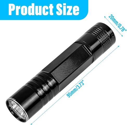 Flashlight for Gemstone Refractometer, Gem Tester Light for Stone Identification, 1.30–1.81 RI Support, 0.01 RI Graduation Compatible, Portable Compact Design, Jewelry Gemological Tool in Kuwait