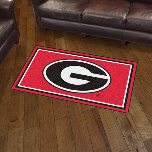FANMATS 19769 NCAA Georgia Bulldogs 3ft. x 5ft. Plush Area Rug | Sports Fan Area Rug, Home Decor Rug and Tailgating Mat in Kuwait