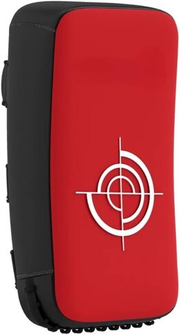 Kicking Strike Shield، 16.5 بوصة طول × 8.7 بوصة عرض وسادة الملاكمة التايلاندية للفنون القتالية، الكاراتيه، الكيك بوكسينغ، الفنون القتالية المختلطة، التايكوندو، أحمر in Kuwait