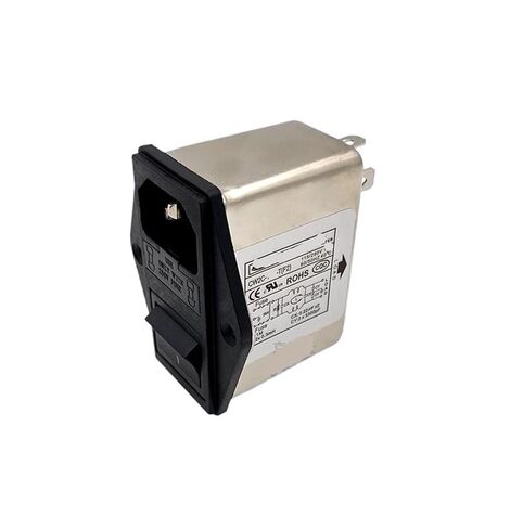 CW2C-6A/3A/10A-T Double Insurance Left and Right Installation Power Filter Switch Socket Single Phase 220V AC T Interference(CW2C-3A-T F2) in Kuwait