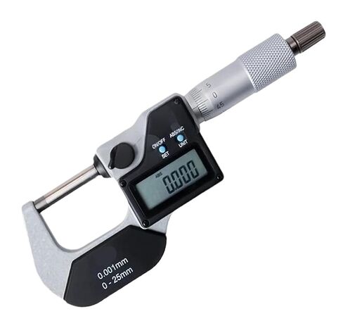 IP65 Digital Micrometer Micron 0-25mm 0.001mm Industrial 25-50mm 50-75mm 75-100mm 0.001mm(IP65 200-225mm) in Kuwait