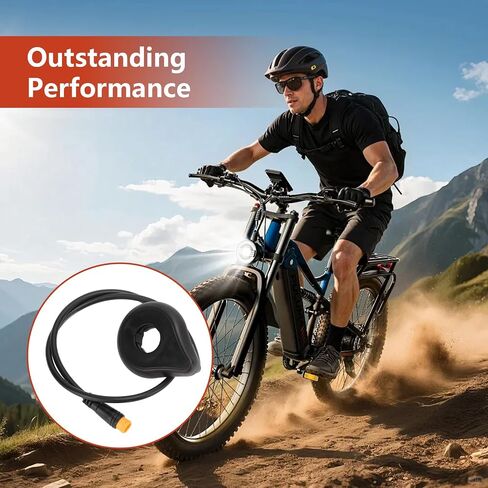 Electric Bike Pedal Assist Sensor, 12 Magnets Electric Bike Pas Sensor, PC Plastic Bicycle Assist, Left Side Dual Hall Bike Speed Sensors for Electric Bicycle, DC4.5-6V in Kuwait