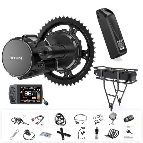 BAFANG BBS02B / BBS-HD Mid Drive Motor Kit,36V/48V/52V 1000W/750W CAN Bus Ebike Conversion Kit with LCD Display, USB Programmable, Fits 68-73/100/120mm Bottom Bracket, Battery Optional in Kuwait